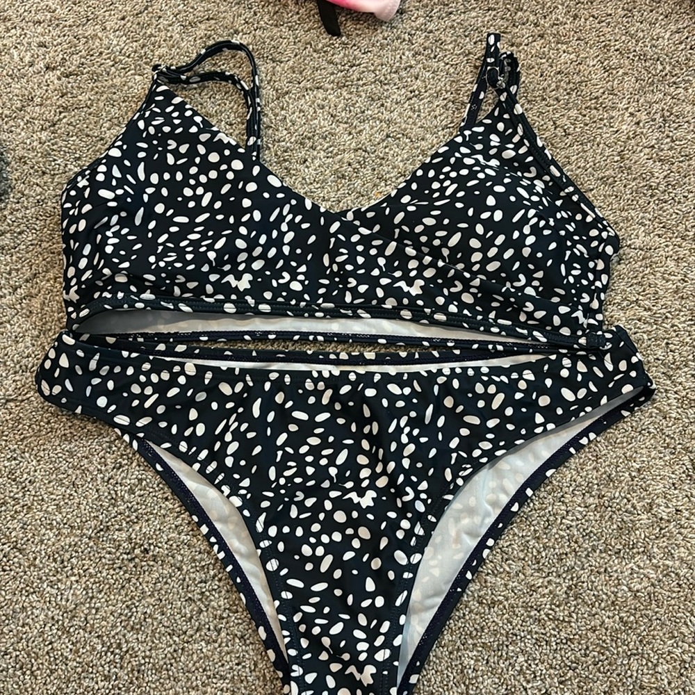 Girls Dalmatian Print Bikini